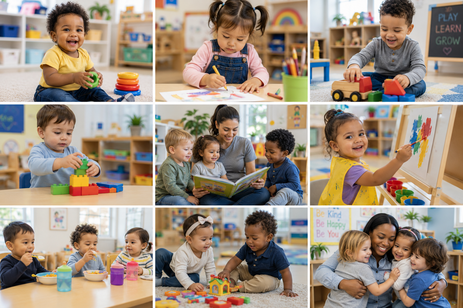 Peek inside our toddler room — children playing, learning, and growing
